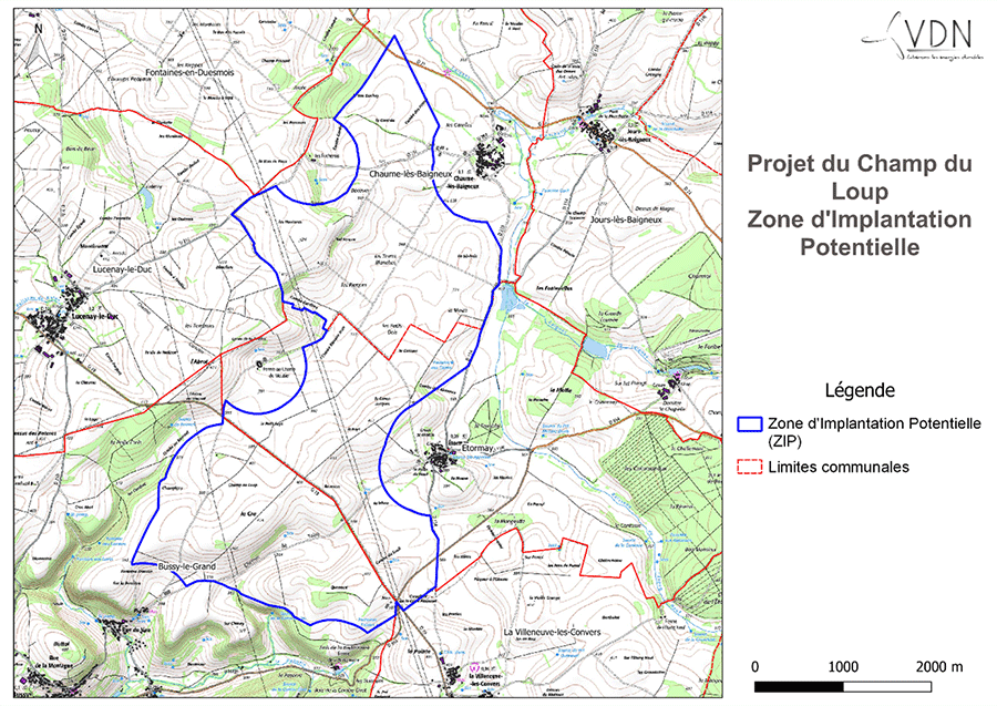 Plan d’ensemble du projet avec l’implantation du parc du Champ du Loup Plan d’ensemble du projet avec l’implantation du parc de Mont Benhaut
